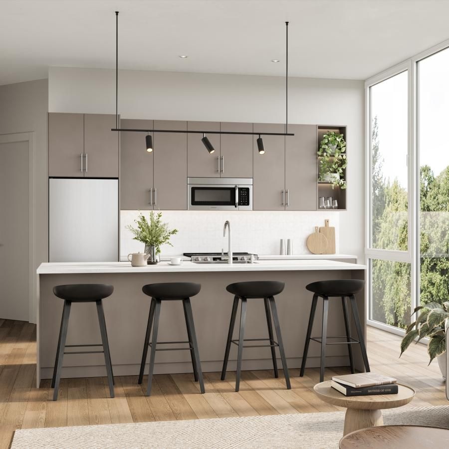 The essence of exceptional living a kitchen and living room
